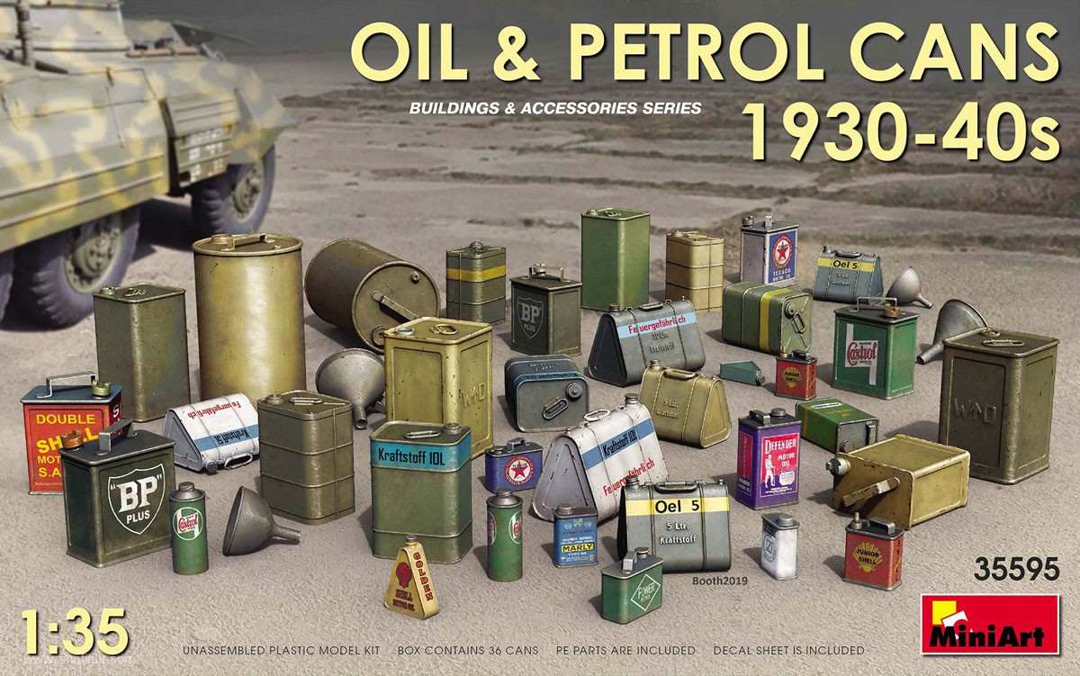 Miniart Öl- und Treibstoff-Kanister - 1930er-40er Jahre