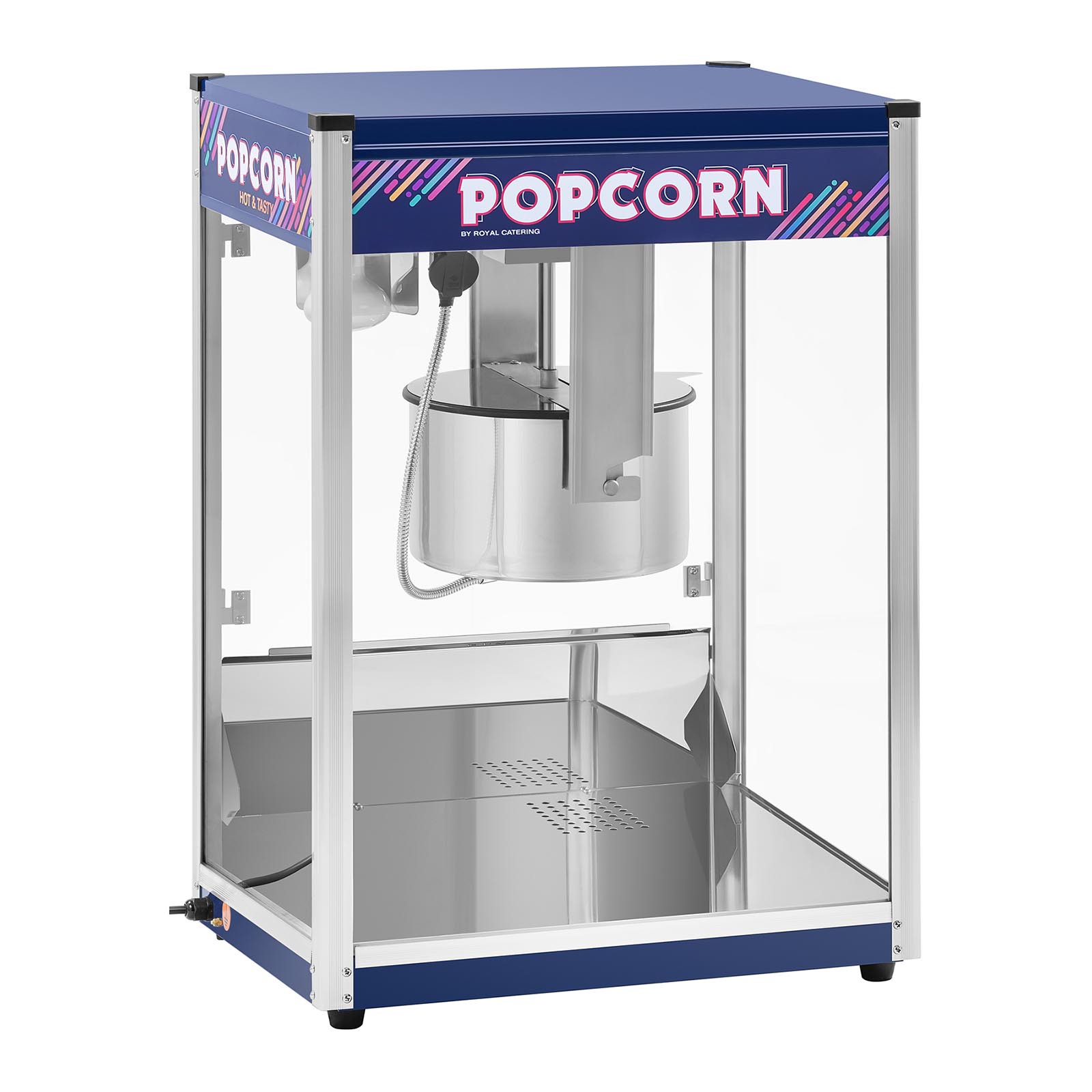 XXL-Popcornmaschine - 2350 W - 8 kg/h - blau - Royal Catering