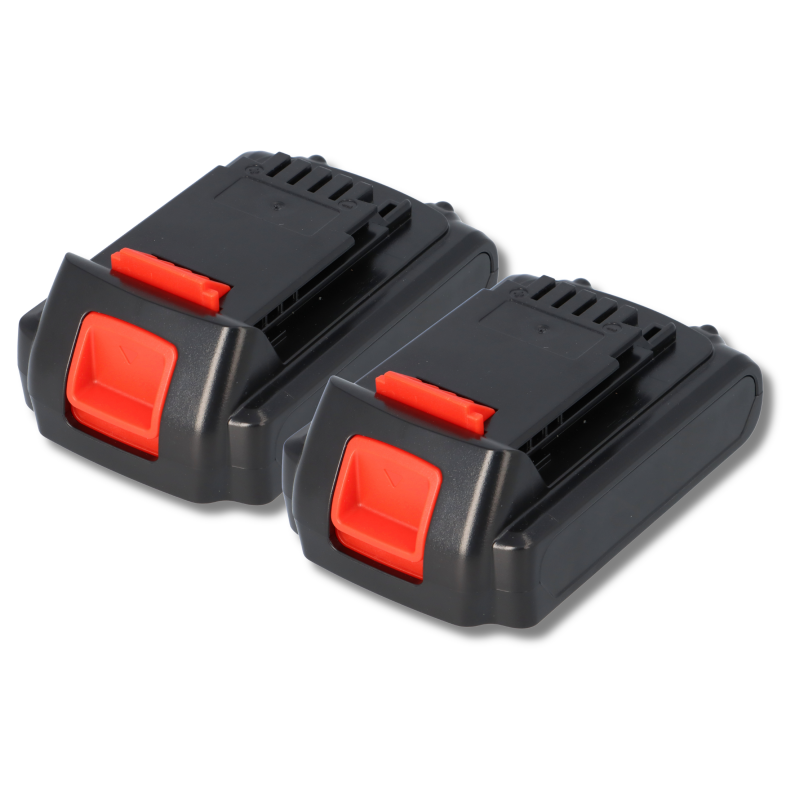 2er-Set Ersatzakku für Bostitch / Black & Decker Akkuschrauber 18V 2000 mAh