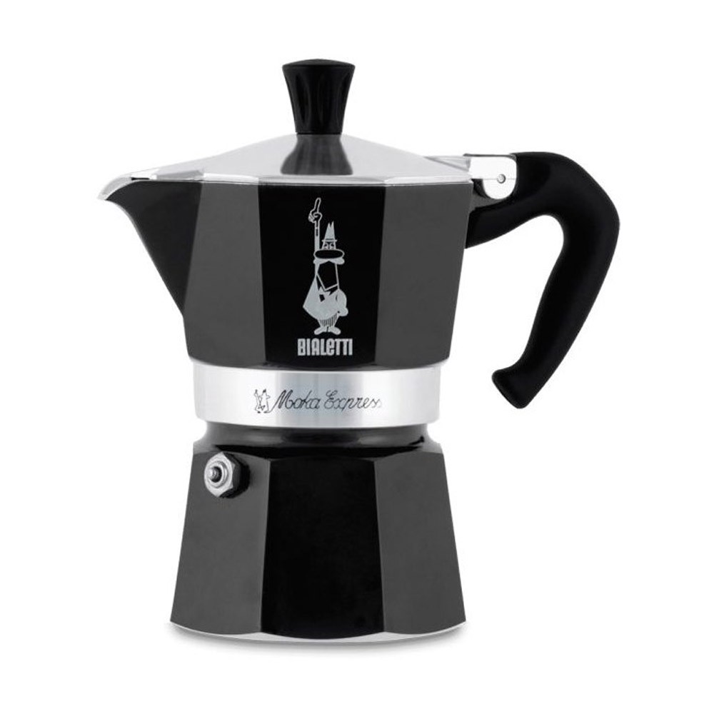 Bialetti Moka Color Espressokocher 1 Tasse schwarz