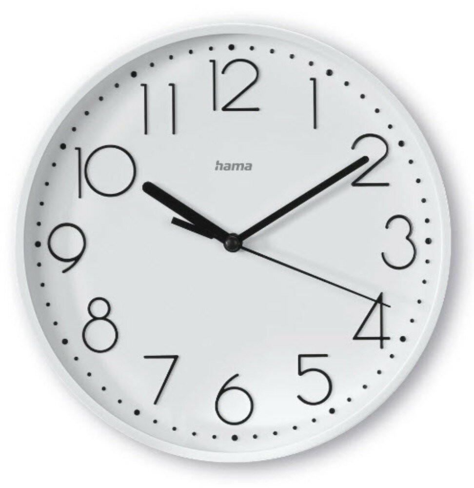 Hama Salina Quarzuhr Rund Weiß