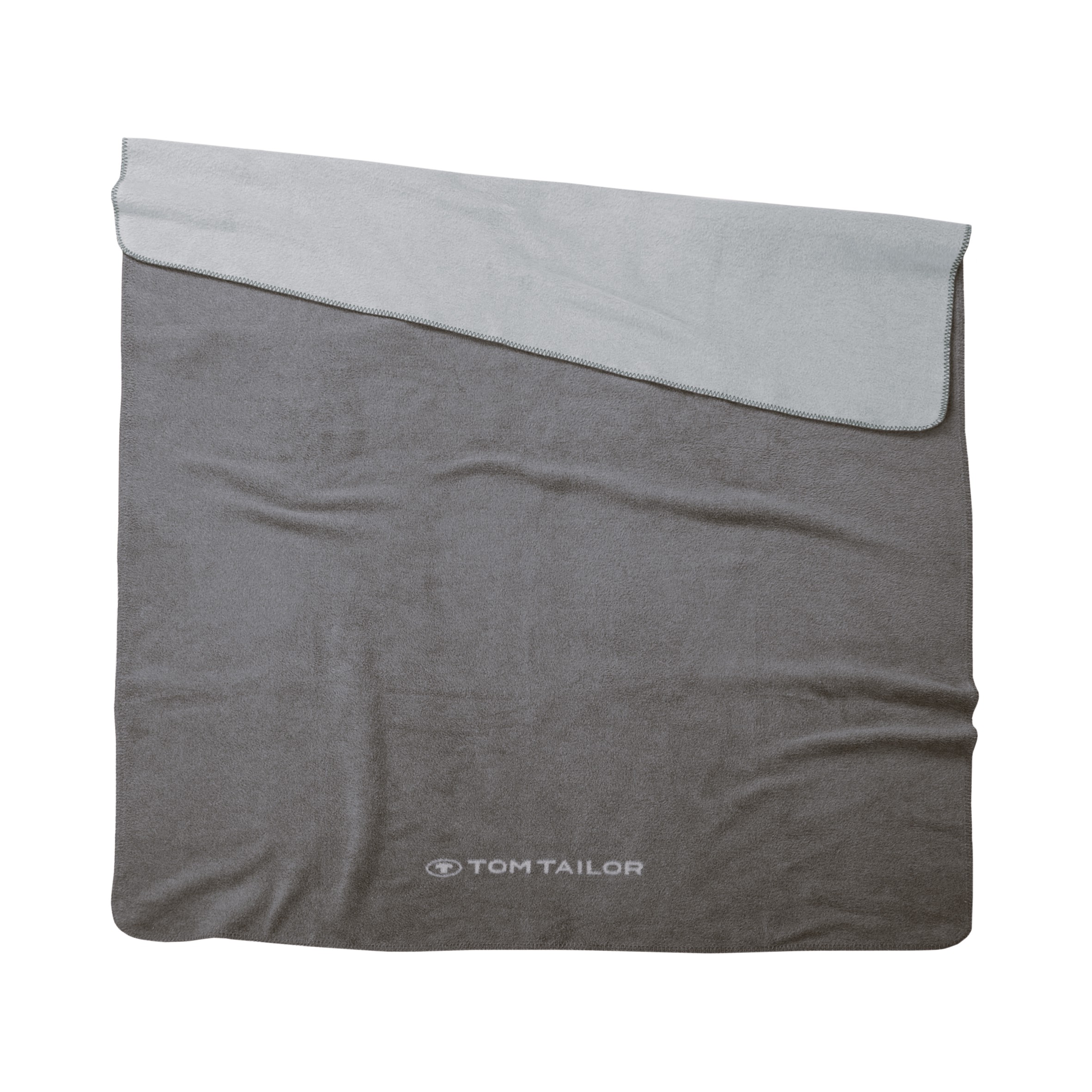 TOM TAILOR Decke - Jacquard Blanket Moody Grey