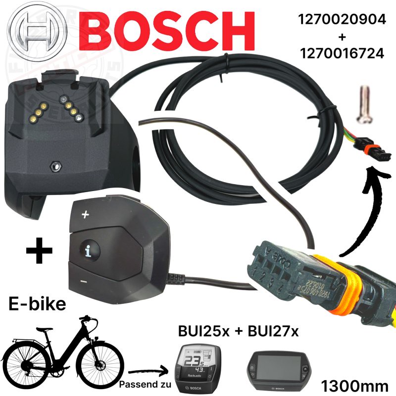 Bosch Intuvia & Nyon Displayhalter + E-Bike Bedieneinheit Taster