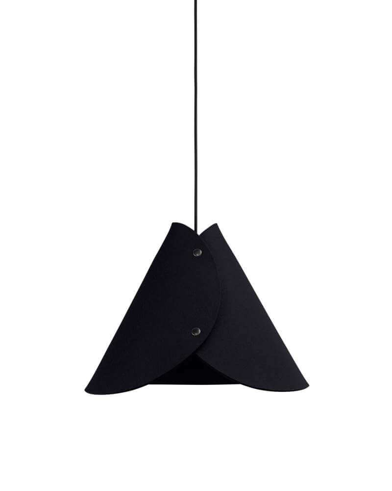 Pendelleuchte mit Filzlampenschirm 0314 ALMUT - Schwarz