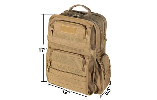 UTG Rapid Mission Rucksack, Dark Earth 