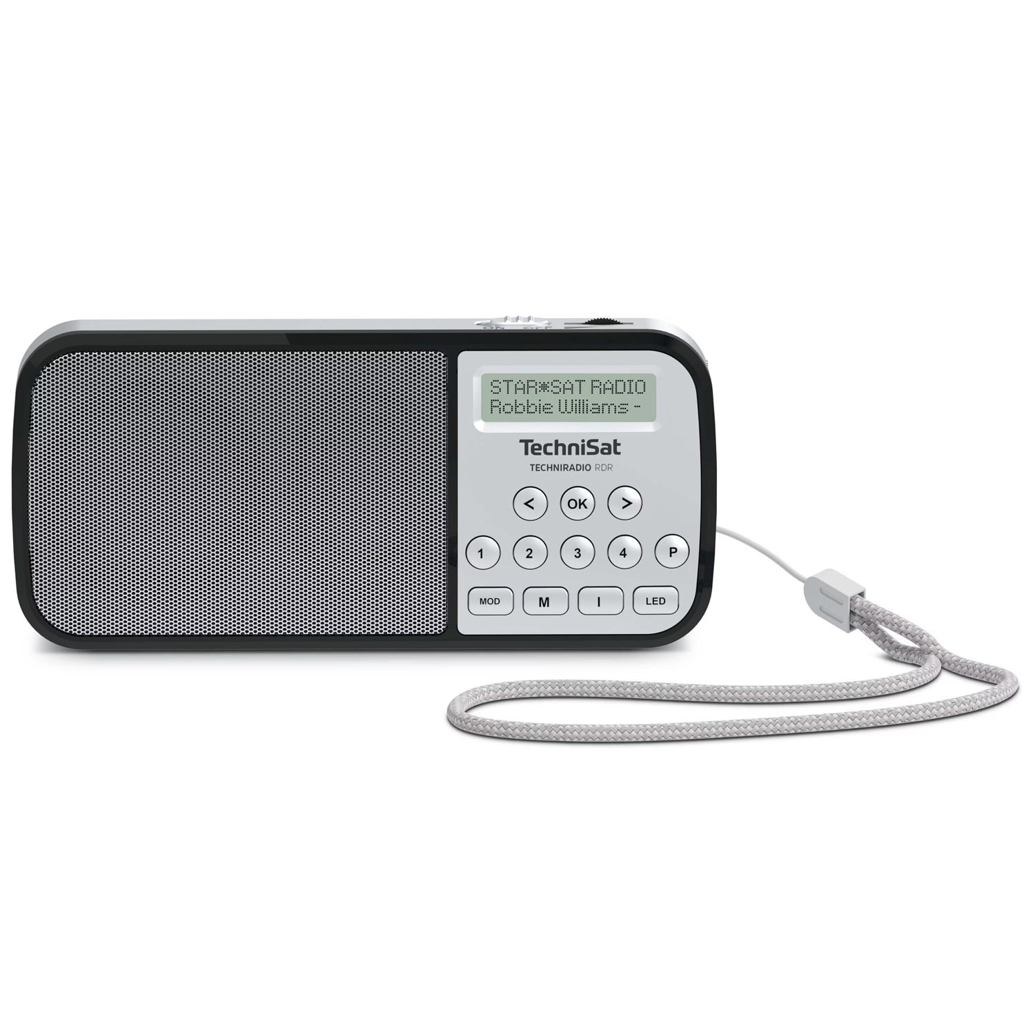 TechniSat TechniRadio RDR Tragbares DAB-Radio silber