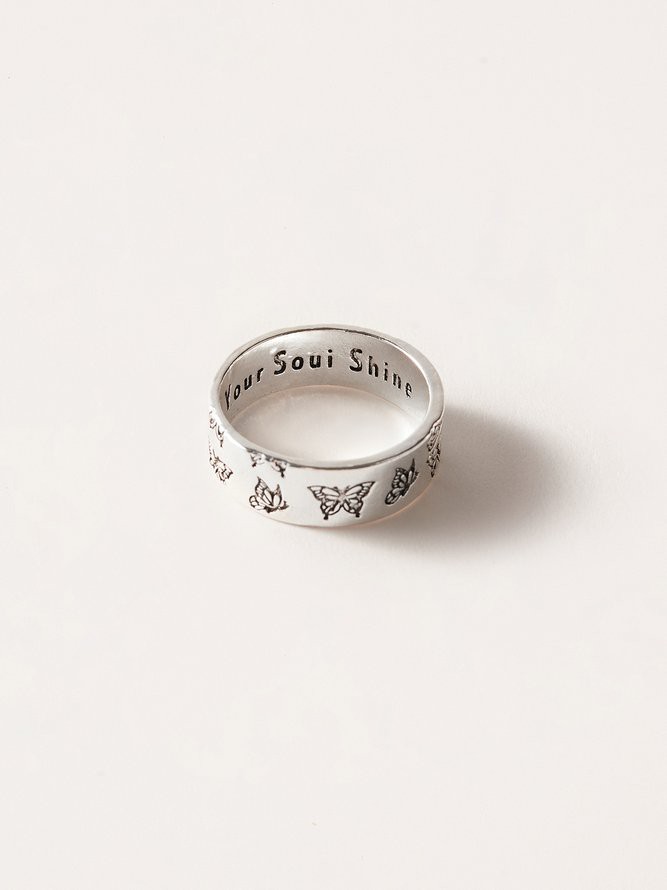 Urlaub Alle Jahreszeiten Schmetterling Schmetterling Pendeln Metall Bestseller Ring Ringe für Damen