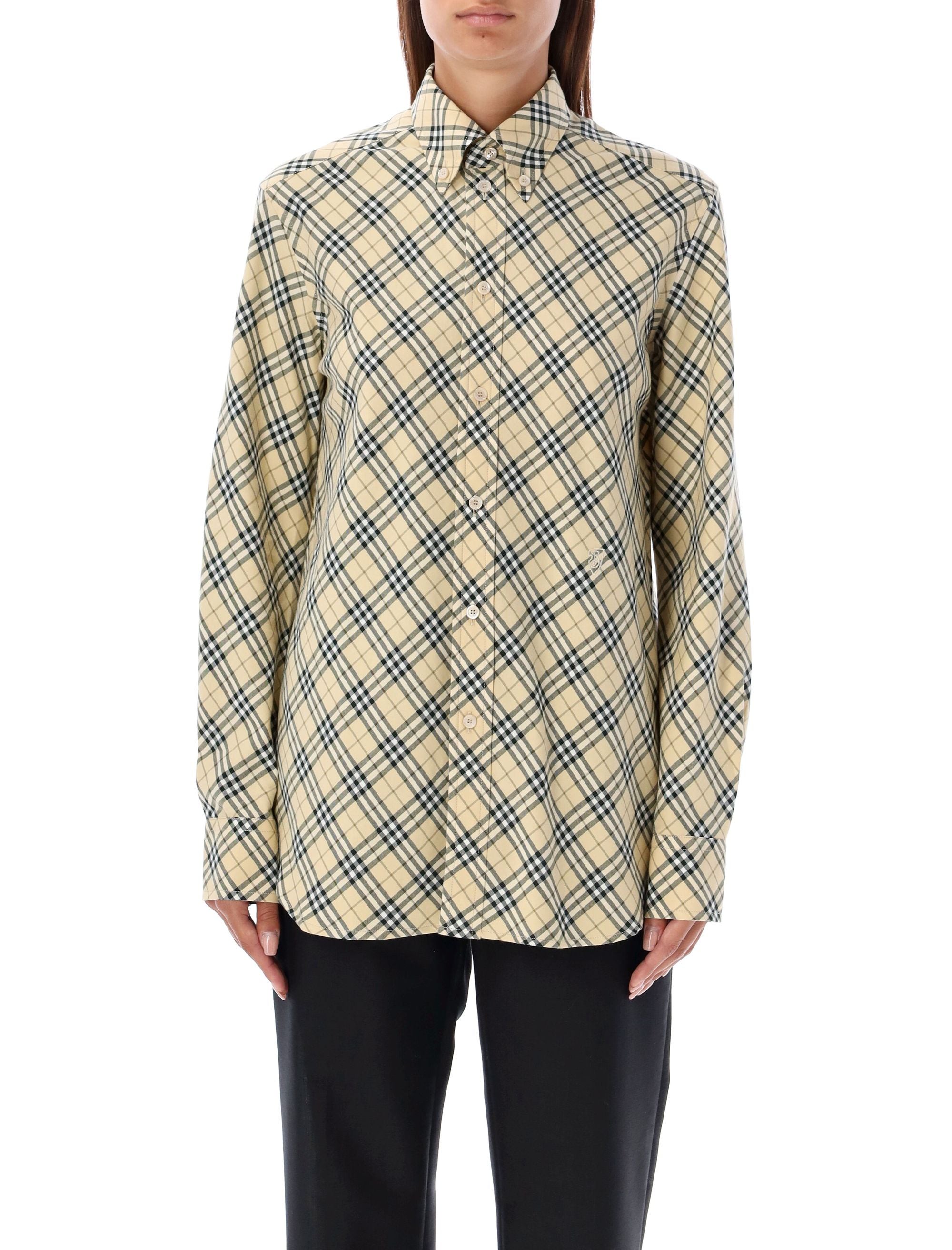 Burberry Checked Oversized Shirt