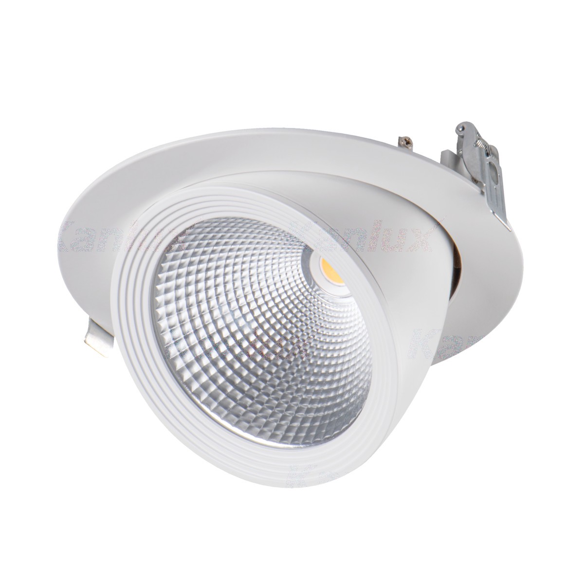 Kanlux® Einbaustrahler, Einbauspot, Downlight HIMA in weiß, schwenkbar, rund BØ175mm