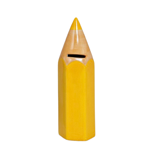 Mr Beam Spardose, Buntstift aus Keramik, 6x25x6cm (verschiedene Farben)