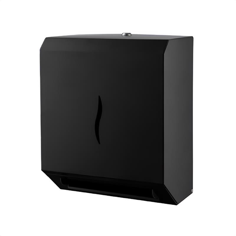Automatischer Handtuchspender Autocut HIT schwarz – Edelstahl, Batteriebetrieb/Netzteil, IPX4 Handtuchrolle Spender elektrisch  batteriebetriebener Handtuchspender  Allpax Handtuchspender Autocut HIT