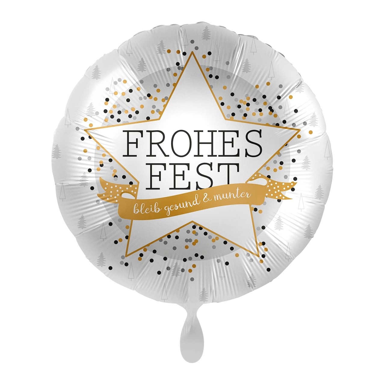 Frohes Fest & viel Gesundheit Ballon 45cm | Wir machen Party.de |