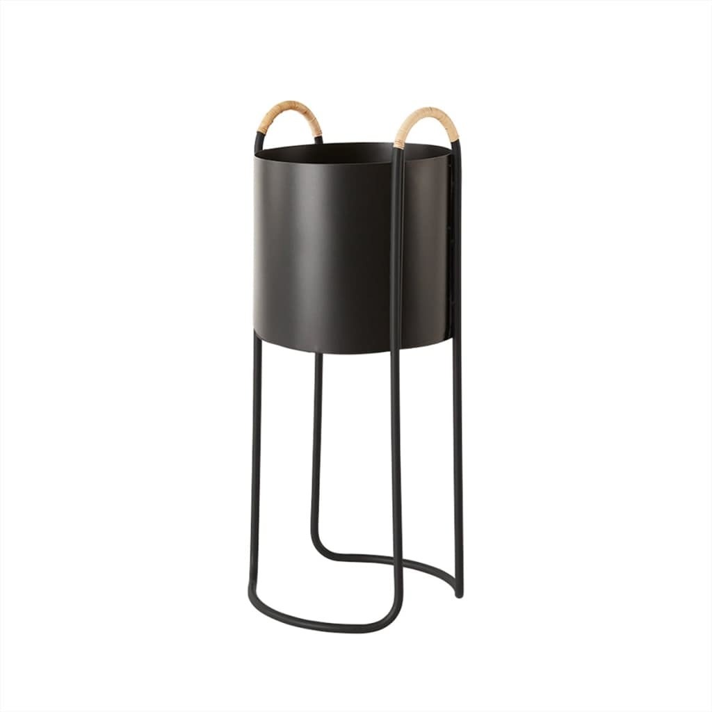OYOY Maki Pflanzgefäß hoch schwarz - L300331
