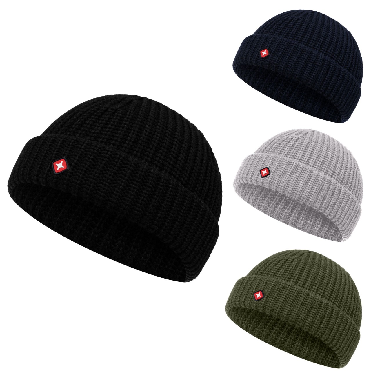 Höhenhorn Fisherman Mütze Unisex Herren Damen Fischermütze Merinowolle EinheitsgrÃ¶Ãe GrÃ¼n