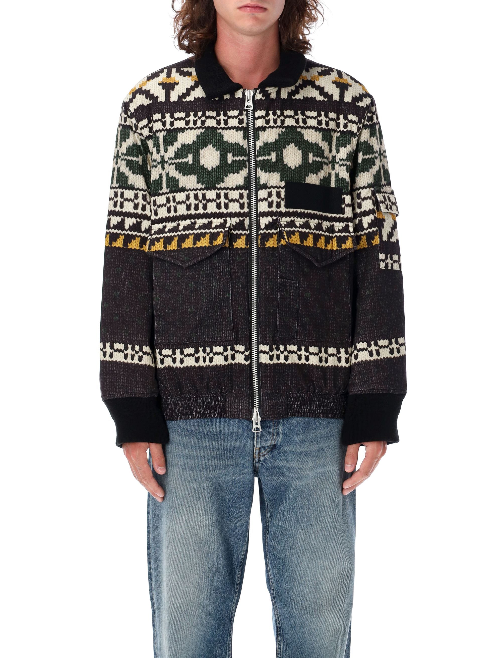 Gemusterte Strickjacke von Sacai