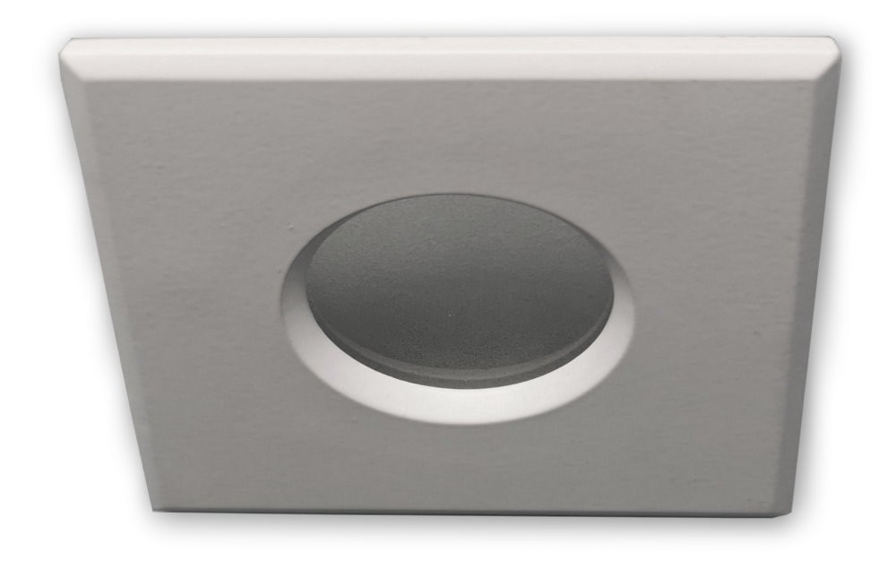 GU10 IP44 Feuchtraum Einbaustrahler Spot Eckig 230V weiss