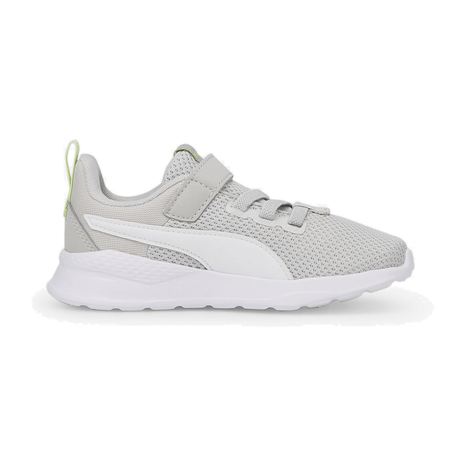 Puma Anzarun Lite AC PS Kinder Sneaker mit Klettverschluss 37 - PUMA black/active red/PUMA white 34.5 für Kinder, grau, Gr. 34 EU / 1 Kids UK