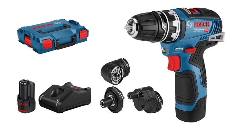 BOSCH 0 601 9H3 000 Akkuschrauber Spannung: 12V, Spannbereich Bohrfutter bis: 10mm, Drehzahl bis: 0 – 1.7501/min, mit Ladegerät