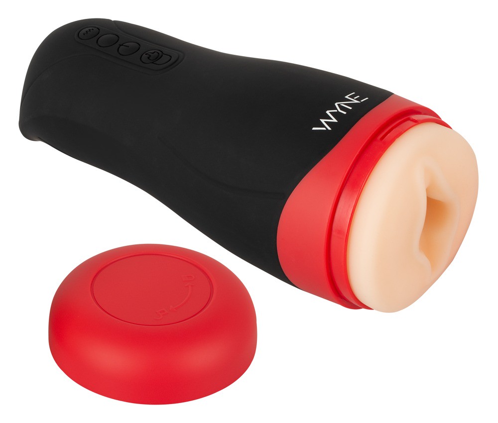 WYNE Masturbator 01 mit Wärmefunktion bis 42°C, 5 Vibrationsmodi und 3 Saugmodi ...