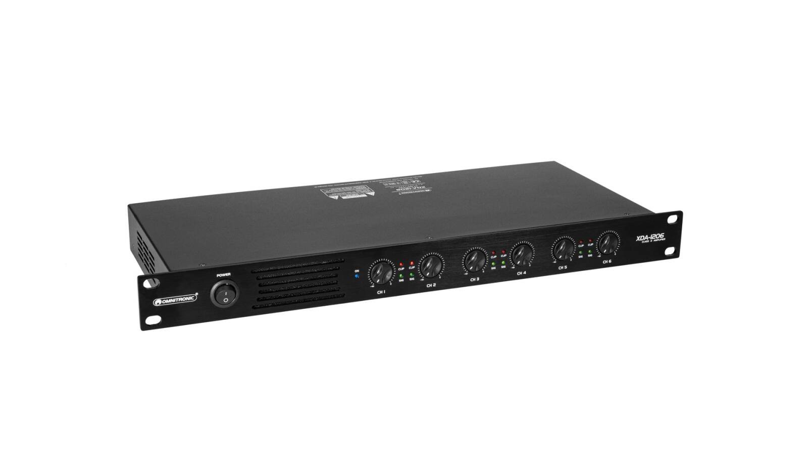 OMNITRONIC XDA-1206 6-Kanal Class-D-Verstärker