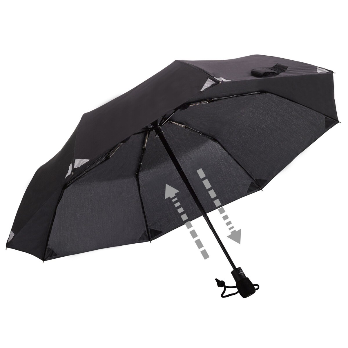 Euroschirm Trekking-Regenschirm light trek automatic schwarz