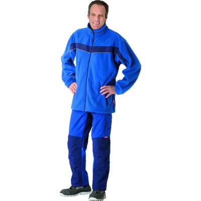 Wetter- und Kälteschutz-Fleecejacke Plaline 2561 kornblau/marine, Größe 4XL