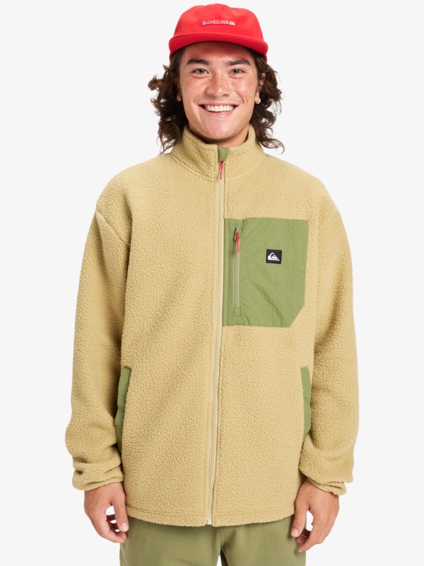 Quiksilver Clean Coast - Fleece mit Reißverschluss für Männer - Beige