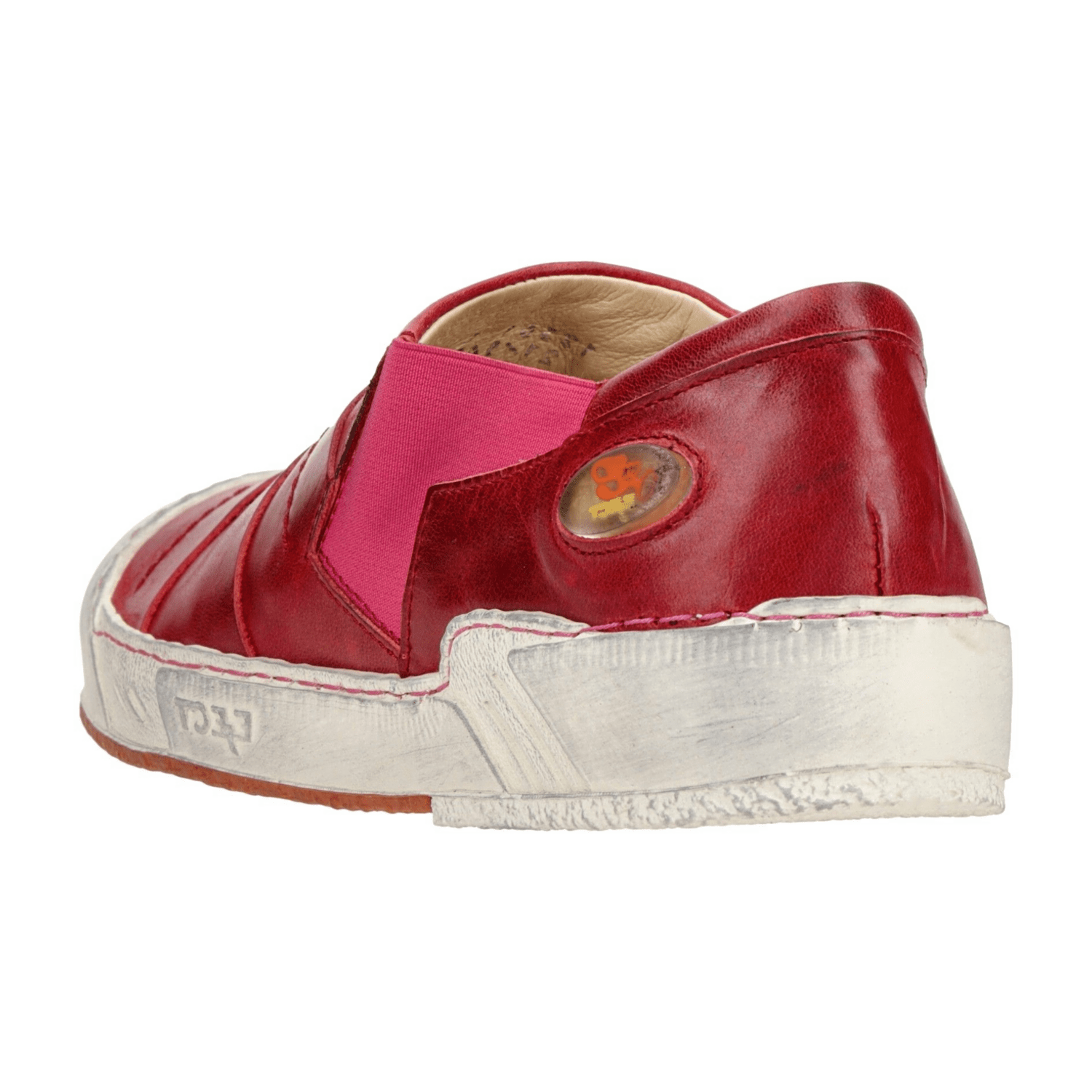 Eject Puzzle Schuhe rot pink Damen Slipper 12361 für Damen, rot, Gr. 38 EU