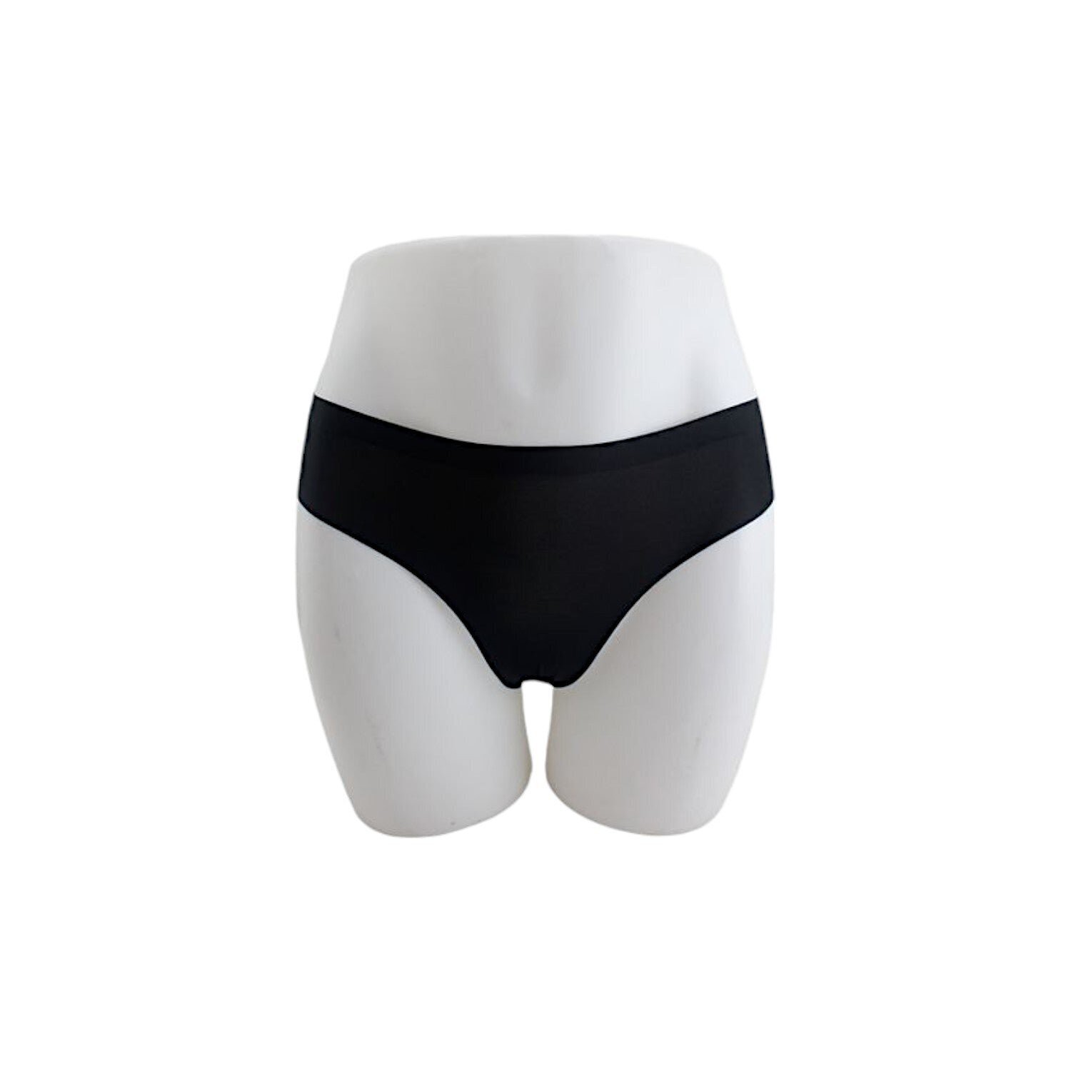 Sommer Damen Slips Nahtlos » Basic Unterhose » unsichtbare Unterwäsche » Wäsche & Loungewear » hauchdünn & ohne sichtbare Abdrücke - Schwarz / S (34-3