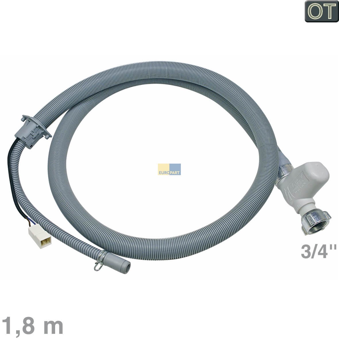 Zulaufschlauch Aquastop 1, 8m AEG 50295663004 f?r Geschirrsp?ler (KD-50295663004)