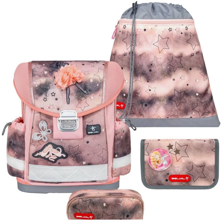 Belmil Schulranzen Set Mädchen Rose Ballet (Motiv: Ballerina) 