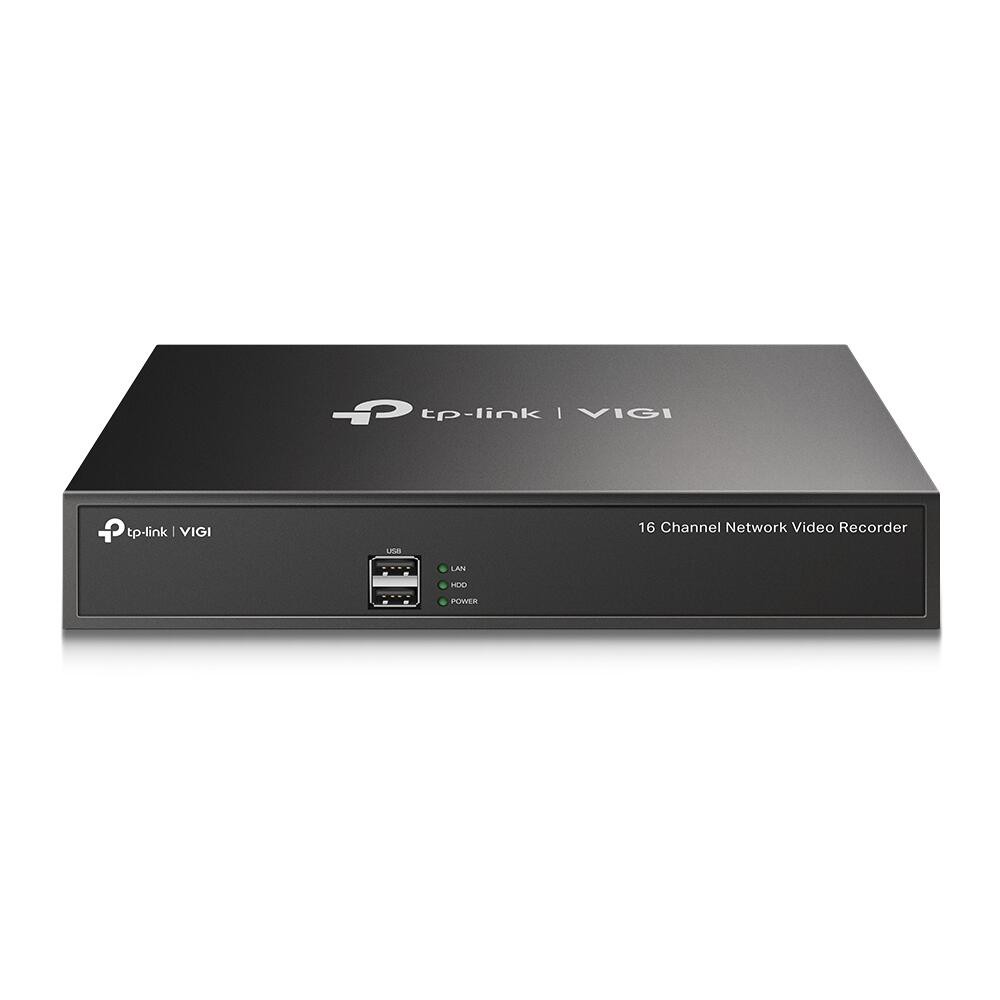 TP-Link VIGI NVR1016H 16 Kanal Netzwerk Video Recorder, 1x bis zu 10TB SATA HDD intern montierbar, Rack-fähig