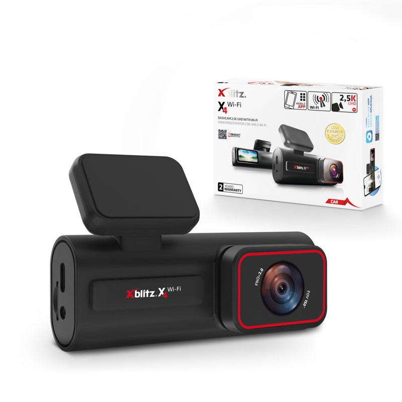 XBLITZ XBL-CAR-DR075 Dashcam Bildschirmdiagonale: 1,5Zoll, microSD, Videoformat: MP4, Videoauflösung: 1440p
