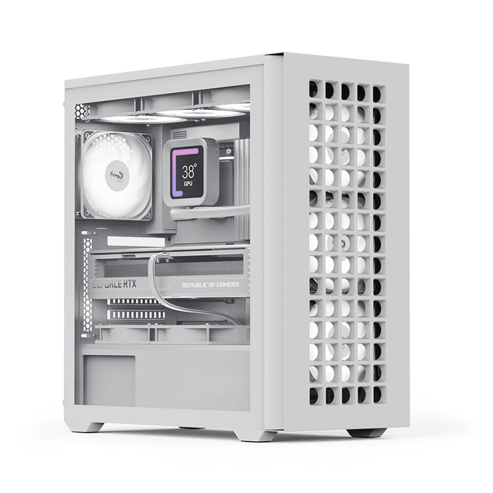 AeroCool PC Gehäuse D502A Mid-Tower Weiß