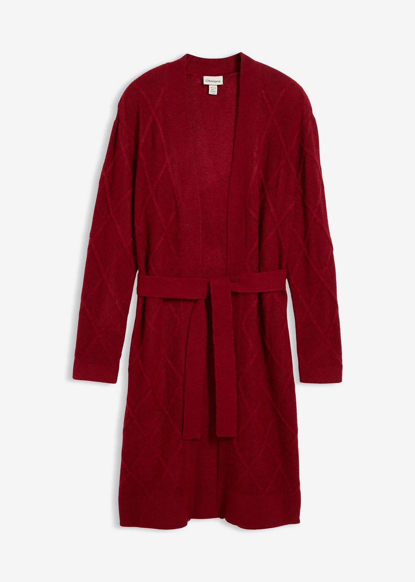 Strickmantel aus Zopfstrick