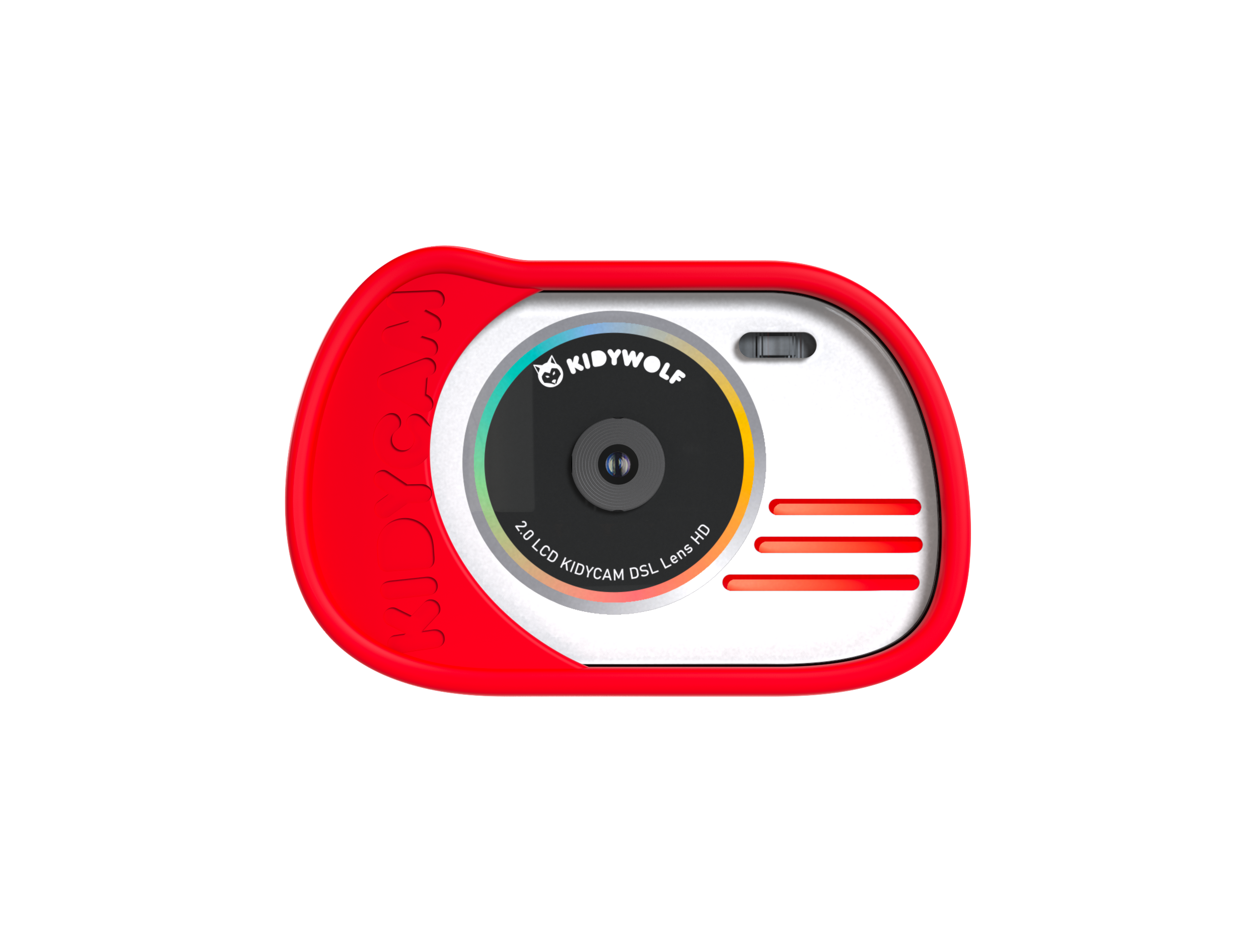 Appareil photo et vidéo enfant waterproof rouge Kidywolf