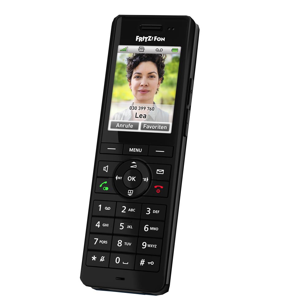 AVM FRITZ!Fon X6 schwarz DECT-Schnurlostelefon f. FRITZ!Box