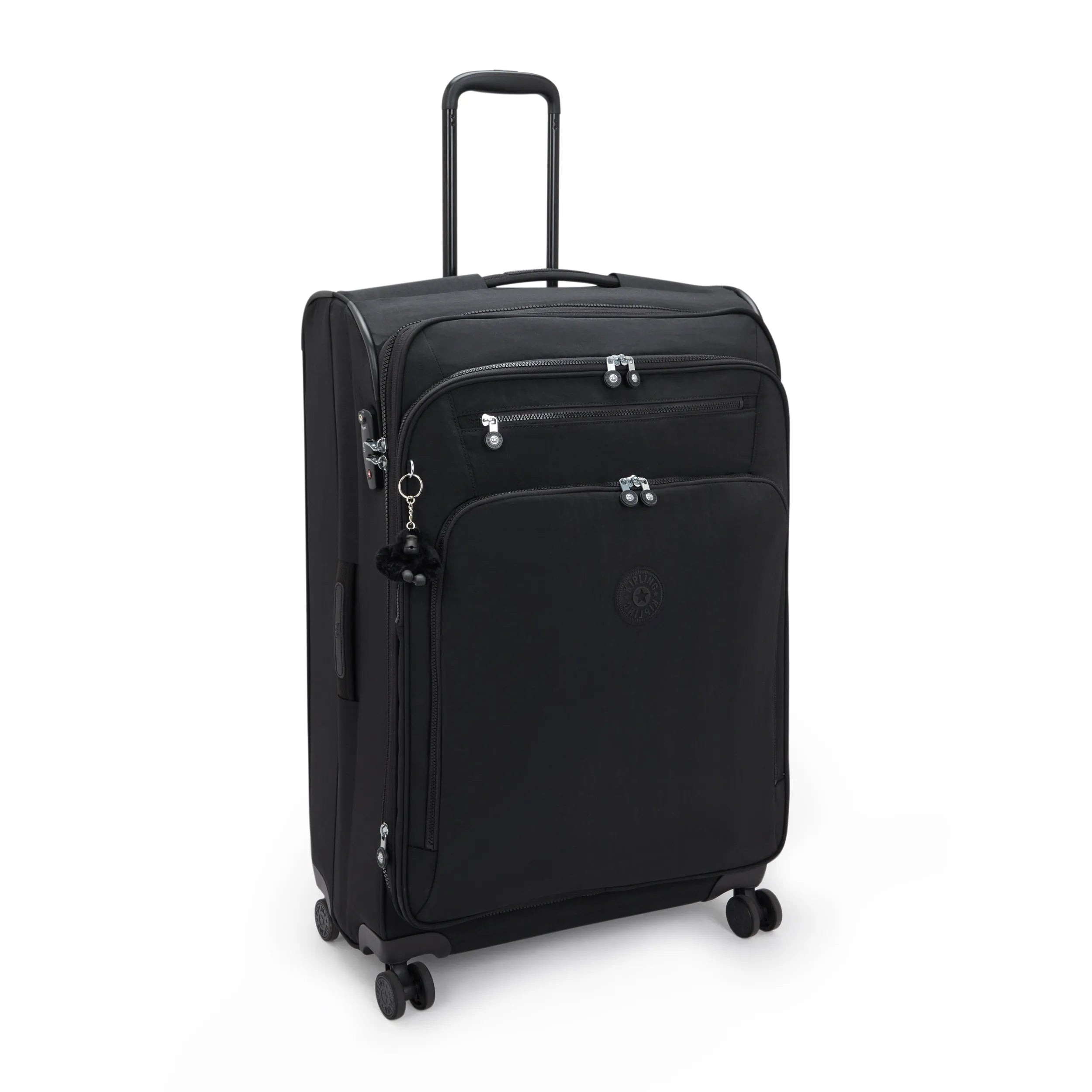 Kipling Trolley De Viaje Grande Y Ampliable Con Ruedas Y Asa Extensible Negro 100% Polyamide