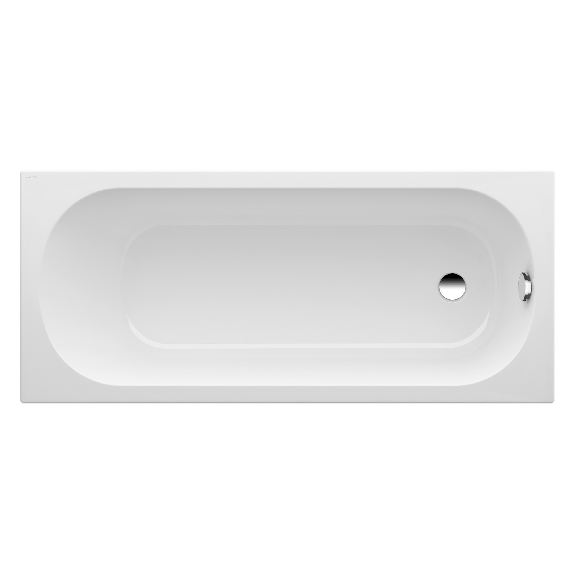 LAUFEN LUA Badewanne, Einbauversion, Sanitäracryl, 1600x700x420mm, weiß, H2300800000001