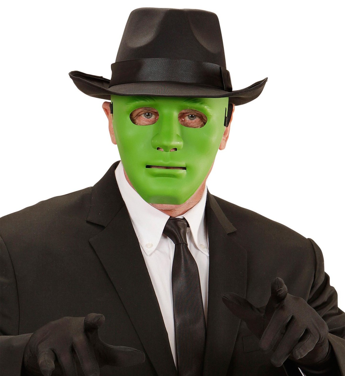 Grüne Gesichtsmaske