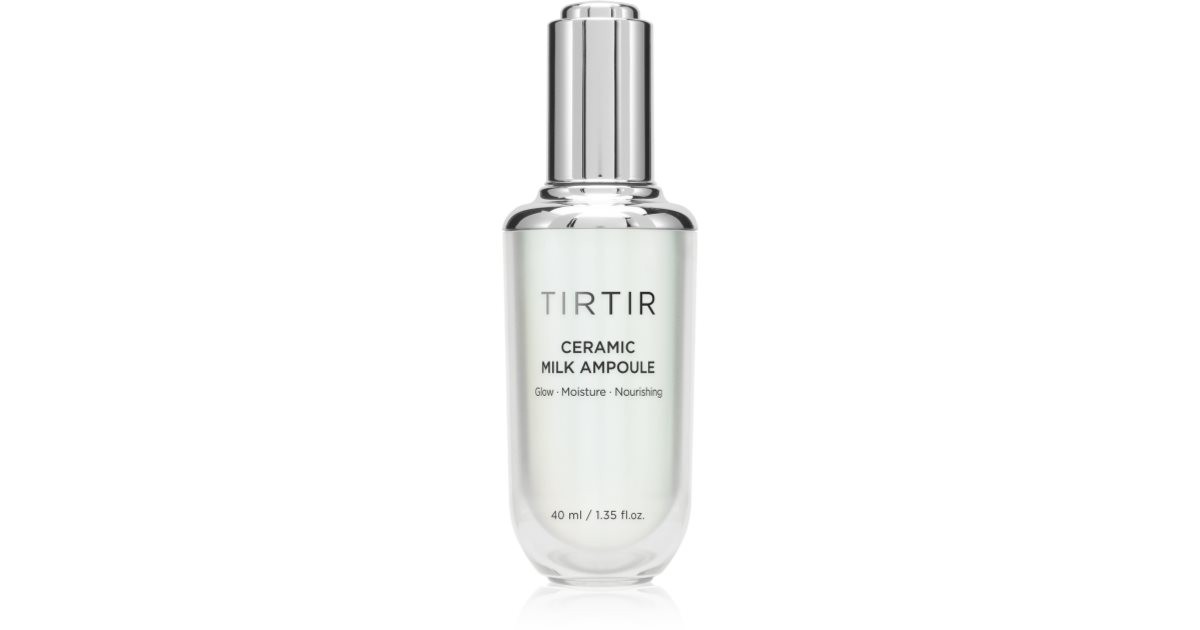 TIRTIR Ceramic Milk Ampoule feuchtigkeitsspendendes, leuchtendes Gesichtsserum 40 ml