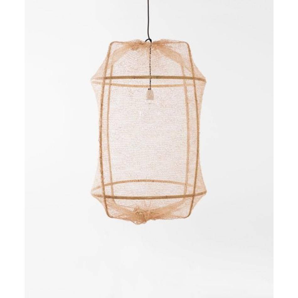 Ay Illuminate Hängeleuchte Z2 Blond Sisal Net Tee gefärbt ø67x100cm