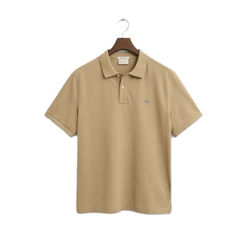 Gant Herren Piqué Poloshirt Shield Woody Beige 4XL