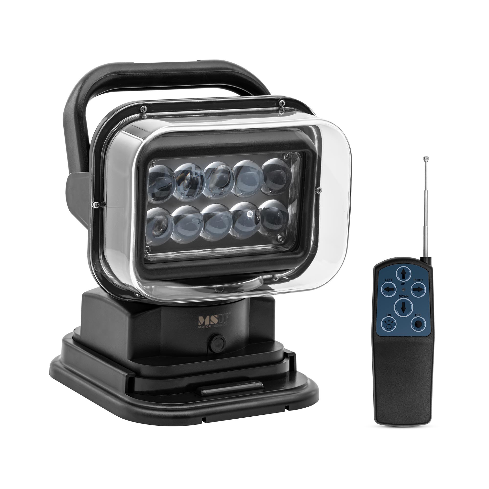 MSW LED-Suchscheinwerfer - 9 - 32 V - 50 W - 360° drehbar - 120° neigbar - mit Fernbedienung - IP 65