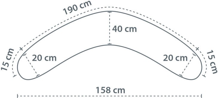 Theraline Stillkissen Original Design 146 Lehmgrau, Bambus-Kollektion