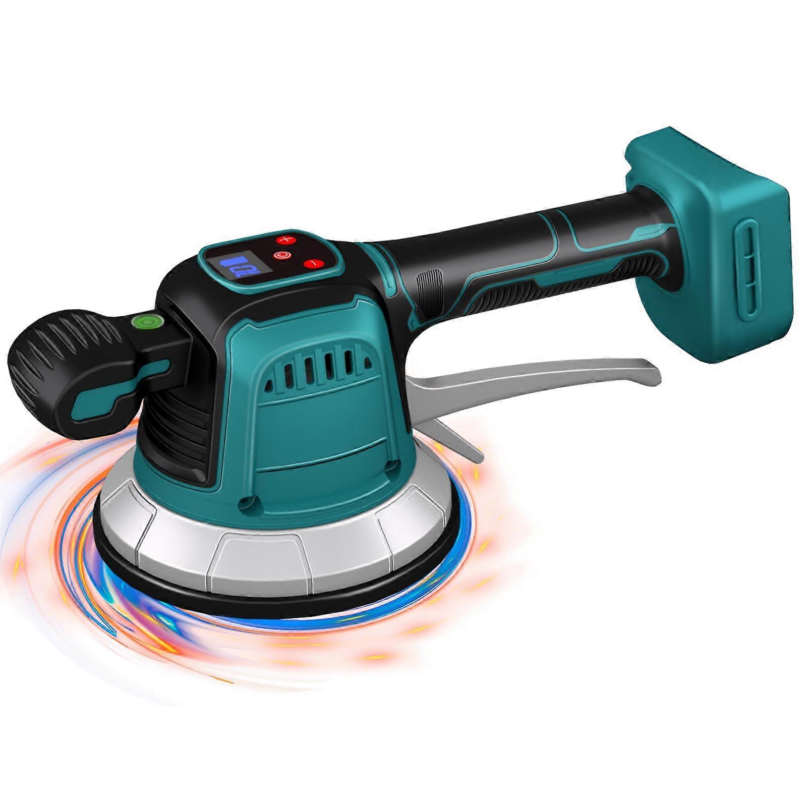 Makita 18V battery tile vibrator, electric tile vibrating device, 14.8mm, suction cup, 10speed adjustable, 160kg capacity for floor and wall tiles.