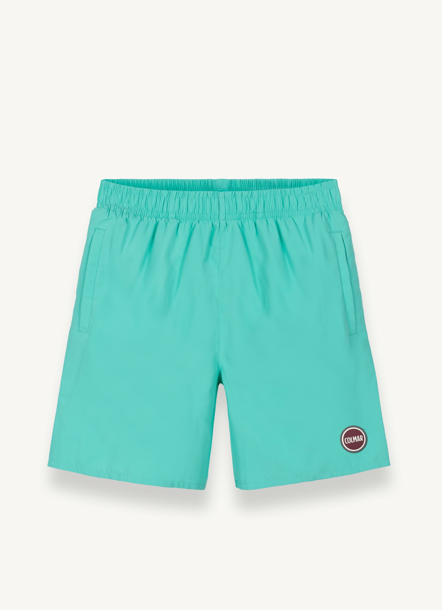Colmar, Einfarbiger Badeanzug Mit Gummizug In Der Taille, Farbe: Hawaiian Azurblau, Größe: 10