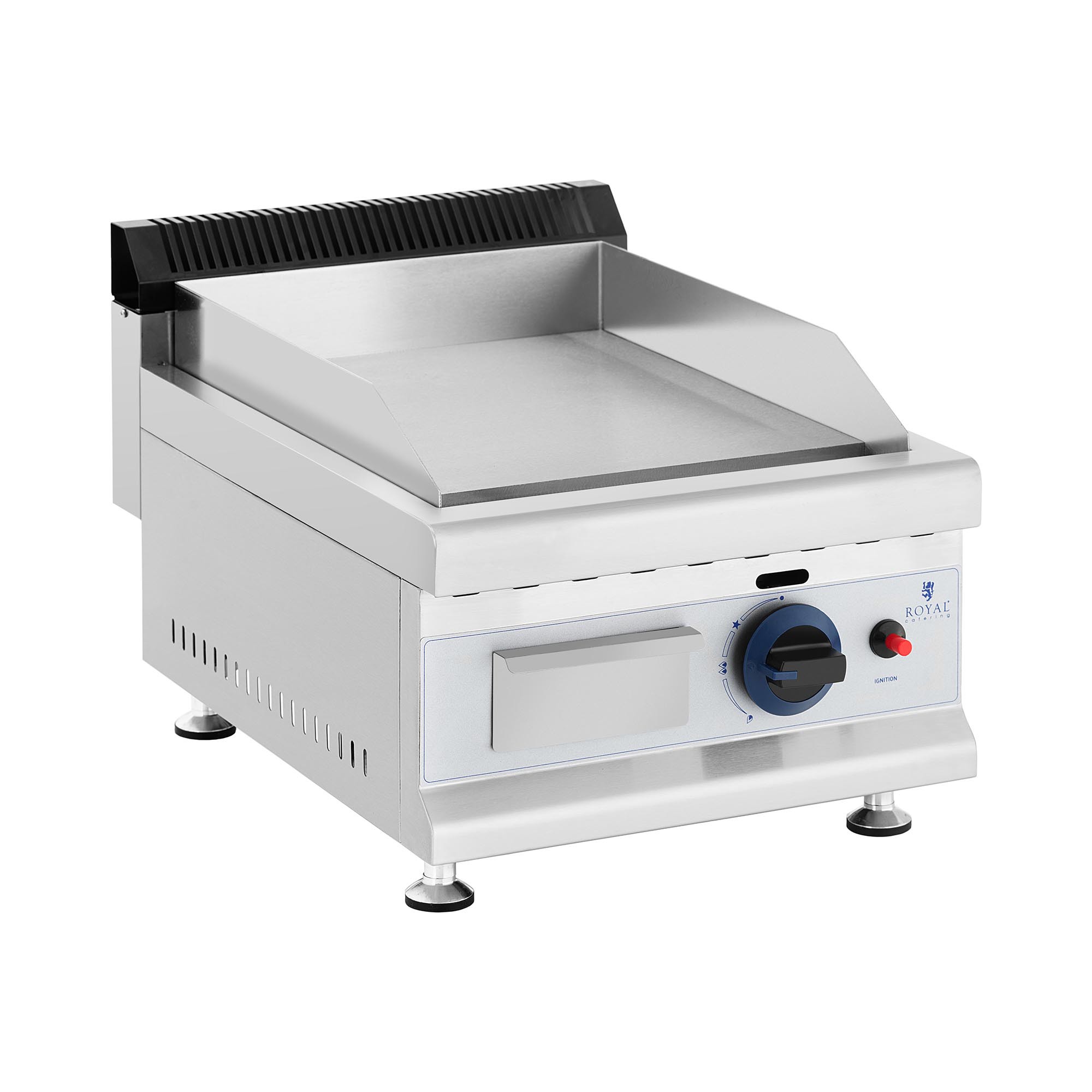 Royal Catering Gasgrill - 35 x 40 cm - glatt - 3.000 W - Propan/Butan - 0,05 bar