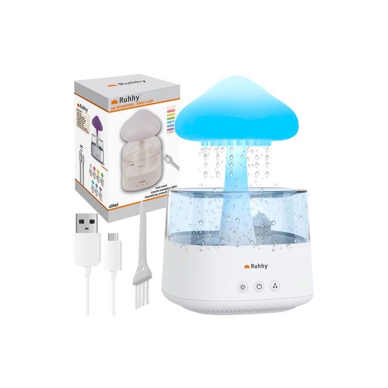 Luftbefeuchter mit Nachtlicht und geräuschlosem Betrieb