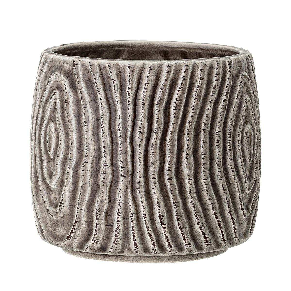 Bloomingville Blumentopf Hena grau 12cm